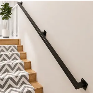 6FT Stair Railing Indoor Outdoor, 500LB Heavy-Duty Wall Mounted Handrail
Black Iron Pipe, Rust-Proof. Slip-Resistant, Simple Setup. Fits Stairs, Decks, Porches, Garages, Lofts, Gardens, Corridors.