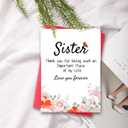 Sister Gifts from Sister Birthday Card,5 * 7 in Thick Card With Envelope Funny Birthday Anniversary Card for Women Sisters