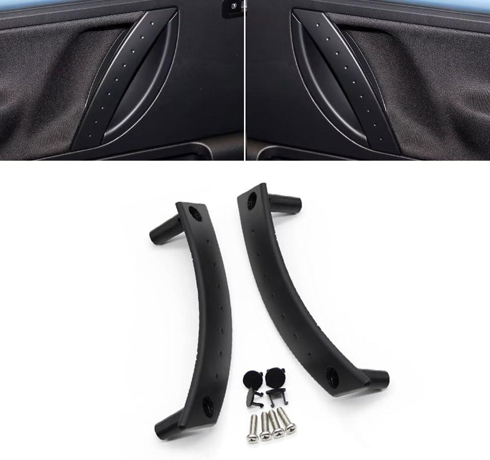 2PCS Door Pull Handle Covers, for Volkswagen VW Beetle, Interior Left/Right Door Handle Panel Set Trim Replacement 1998-2010 1C0867171A/1C0867172A (Black)