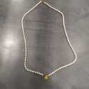 6-7 mm Freshwater Pearl Necklace with Gold Wind Rose, Box Clasp Necklace, Jewelry For Her