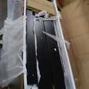 Shaker Barn Door Shoe Cabinet - 3 Flip Drawers & 3-Tier Adjustable Shelves, Ultra Slim Freestanding, Modern Rustic Brushed Black Farmhouse Shoe Rack for Entryway, Hallway, Foyer & Mudroom Black