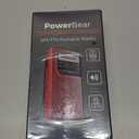 PowerBear Portable Radio | AM/FM, 2AA Battery Operated with Long Range Reception for Indoor, Outdoor & Emergency Use | Radio with Speaker & Headphone Jack (Black)