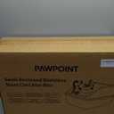 Large Stainless Steel Cat Litter Box, Enclosed Litter Box for Multiple Cats, Spacious and Easy to Maintain, Sturdy Metal Construction with Upper Cover, Litter Pad, Shovel and Footboard (Silver Gray)