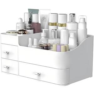 ONXE Makeup Organizer with Drawers,Large Capacity Bathroom Organizer and Storage,Vanity,Bathroom,Bedroom Countertop Storage for Skincare,Cosmetics,Perfume,Brushes,Eyeshadow,Lipstick, Nail Polish