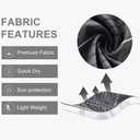 unitop Men's Swimming Trunks Quick Dry Summer Striped Beach Board Shorts with Lining (Gray)