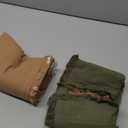 MIULEE Decorative Couch Pillow Covers Neutral Linen Fringe Throw Pillows Set of 4 Soft Rustic Cushions Boho Farmhouse Pillowcases for Bed Sofa Living Room Spring Decor 20x20 Inch Beige/Brown/Green