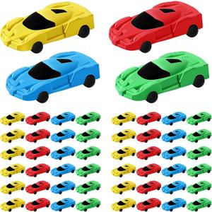 48 Pcs Car Erasers for Kids Vehicle Erasers Mini Car Eraser Fun Eraser for Kids Students School Supplies Prize Valentines Gifts Party Favor