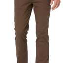 Amazon Essentials Men's Chino, Slim-Fit Pants with 5-Pockets, Comfort Stretch (Previously GoodThreads) (34W x 32L, Brown)