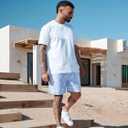 Mens Running Quick-Dry Mesh Gym Shorts with Paisley Design Lightweight Athletic Casual Shorts,Pockets for Outdoor (Blue, XS)