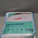 LUCID Encasement Mattress Protector - Completely Surrounds Mattress for Waterproof Protection, White, Queen