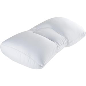 Remedy Microbead Pillow - Moldable and Temperature Regulating Cushion Ergonomic Pillow - Supports Head, Neck and Shoulders for Restful Sleep and Travel - (White)