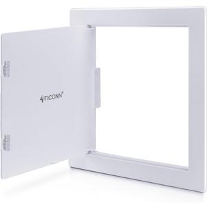 TICONN Access Panel for Drywall, 12 x 12 Inch ABS Plastic Wall Hole Cover Access Doors, Easy Install Drywall Access Panel, Ceiling, Wiring and Cables