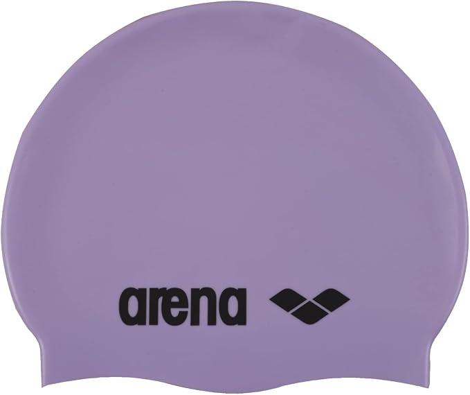 Arena Classic Unisex Soft Silicone Swim Cap for Women and Men, Intensive Training Comfortable Non-Slip Long Hair Swimming Hat, One Siz