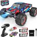 Hosim 1:10 68+ KMH Brushless RC Cars for Adults, High Speed Remote Control Car Boys, 4X4 All Terrains Waterproof Off Road Hobby Grade Large Fast Racing Buggy Toy Gift Monster Trucks (Blue+pink)