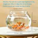 Newpol Large Size 3 Gallon Plastic Fish Bowl, Aquarium Fish Tank 11.5 Liters