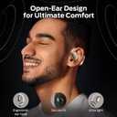 Monster Open Free AC100 Open Ear Bluetooth 5.3 Headphones, Wireless Earbuds with Earhooks, Immersive Stereo Sound by 16mm Large Driver, Clear Calls, 30H Playtime, Waterproof Sport Earbuds for Running