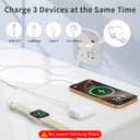 3 in 1 USB C Cable for Apple Watch Charger,iPhone 17/16/15,Lightning 4FT | 3-in-1 charging cable for Apple Watch,iPhone and Lightning devices,4FT portable design for travel,camping and everyday use