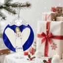 3 x Stained Glass Love Angel Christmas Ornament: Christmas Tree Ornaments & Decor, Holiday Decor  Holiday Presents, Gift Ideas & Gifts for Friends, Coworker, and Family