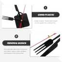 Silent Quartz Clock Movement Replacement Kit 5.11 Inch DIY Clock Mechanism Part for Frameless Hanging Wall Clocks with Precision Mechanism