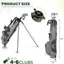 uniHimal Par 3 Golf Bag Small Lightweight with Dual Shoulder Straps Pitch n Putt Golf Bag Easy to Carry and Durable for Men/Women 31.5 inches Tall