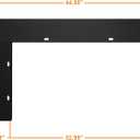 Electric Fireplace Trim Kit for 36" W 21" H Fireplace Electric Inserts, Metal Construction Plates, Black-B09VYBWSQD
