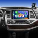 4Core 64GB 5GWiFi Upgrade Car Radio Stereo for Toyota Highlander 2014-2019, 10.1Inch Wireless CarPlay Touch Screen Android Auto Head Unit Radio with Bluetooth Backup Camera GPS Navigation DSP SWC FM