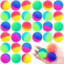 Goaste 30 Pack Bouncy Balls for Kids, 1.8 Inch/45mm Large Rubber Bounce Ball Bulk, High Bouncing Balls Assorted Colors for Boys Girls Birthday Party Favors and Carnival Prizes, Gifts