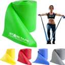 Resistance Bands Professional 8,16, 25, 50 Yards Bulk Rolls. Latex-Free Elastic Physical Therapy Band. No Scent, No Powder - Perfect for Home Exercise, Yoga, Pilates, Gym, Rehab, Workout
