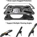 Case for Samsung Galaxy Tab S5e 10.5 2019 (SM-T720/T725/T727),Portable Heavy Duty Dropproof Protective Cover Case with 360 Rotating Stand,Handle & Shoulder Strap,Stylus Pen (New Black)