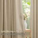 Oatmeal Extra Long 108 Inch Pinch Pleated Living Room Curtains 4 Panels Set, 40"W x 108"L
