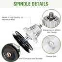 42 Inch Deck Rebuild Kit Replace for Cub Cadet/MTD/Troy-Bilt LTX1040 LTX1042 LTX1042KW LTX1042KH EZT-L42, with 2 Spindles 918-04822, 2 Idlers 756-04129B, 1 Belt 754-04060 with 96 1/2 Inch