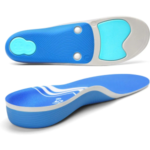 Arch Support Orthotics Insole Plantar Fasciitis Relief Flat Feet para Heel Pain overpronation Inserts Men Women 220+ lbs Walk Standing All Day Work Boot Shoe Insoles (Men 6-6 1/2 | Women 8-8 1/2)