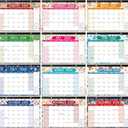 5 x Timart Desk Calendar 2026-2027, 18-Month Calendar from Jan 2026 to June 2027, Large 17" x 12" Desktop Wall Monthly Calendar For Home School, Office(Floral)