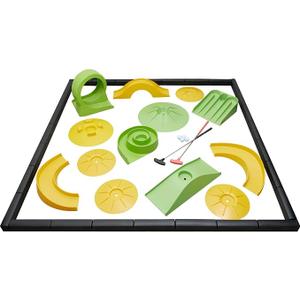 Putting Game - Mini Golf Obstacle, Putter for Home, Office, Outdoor Play - Suitable for Children, Teenagers, Adults