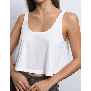 SHEIN EZwear Solid Crop Tank Top, Size S
