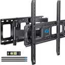 Pipishell TV Wall Mount for 26-74 inch LED LCD OLED 4K TVs up to 99lbs, Full Motion TV Mount Bracket Articulating Swivel Extension Tilting Leveling Max VESA 400x400mm, Fits 12/16 Inch Wood Studs