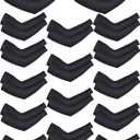 Bememo 16 Pairs UV Sun Protection Arm Sleeves for Men Women Cooling Arm Sleeves for Sports Workouts Tattoo Covers (Black, S)