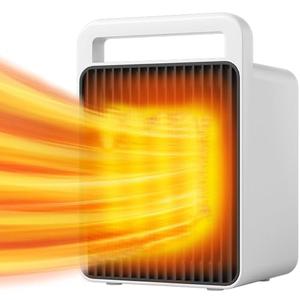 Portable Space Heater Small Space Heaters for Indoor Use,Mini Heater for Office Desk 900W Safe and Quiet Ceramic,Small Heater Fan with Overheat Protection Room Heater with Dumping Shutdown