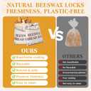 Natural Beeswax Bread Bags for Sourdough and Homemade Bread, Reusable Bread Storage Bags, XL Large Capacity, Freshness Keeping and Freezer Safe, 2 Pack | All Natural Beeswax
