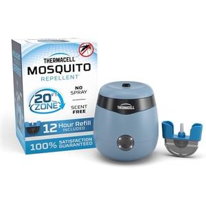 Thermacell E-Series Rechargeable Mosquito Repeller with 20’ Mosquito Protection Zone; Bug Spray Alternative; Scent Free