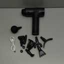 Massage Gun Deep Tissue, Handheld Electric Muscle Massager, High Intensity Percussion Massage Device for Pain Relief with 9 Attachments & 30 Speed(Black)