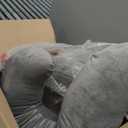 QUEEN ROSE Body Pillow for Side Sleepers, Soft Comfort S Shaped Hug Pillow for Adults, Full Body Support, Velvet Grey (41in, Dark Gray)