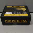 Cordless Leaf Blower for DeWALT 20V Battery,580000RPM Brushless Turbo Jet Blower with 3 Nozzles, Lightweight Handheld Blower for Patio, Lawn, Yard, Leaves, Dust, Garage & Snow Cleaning (No Battery)