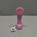 PRITECH Facial Cleansing Brush, Rechargeable Silicone Face Scrubber with Heat Massage End, Vibrating Exfoliator Scrubber for Deep Cleaning, Waterproof Face Brush for Women and Men (Pink)