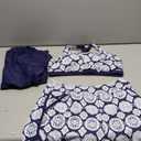 Talisea 3 Piece Tankini with Shorts - Modest Swimsuit Tummy Control Bathing Suits Athletic Sports Swimwear with Pockets (Large, Navy Geometry)