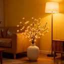 Lighted Willow Branches for Vase Decoration: 3-Pack 36 Inch 96 LED Warm White Twigs, Indoor Home Decor, Wedding Party Centerpiece, Living Room Bedroom Accent Lighting