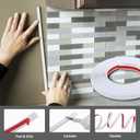 Peel and Stick Tile Edge Molding, Flexible Finish Trim for Wall Border, Mirror Frame, Kitchen Backsplash Edging (White, 10ft x 0.4in)