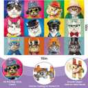 3-Pack 100 Piece Puzzles for Kids,Dogs Cats Cupcakes Puzzle for Kids Age 4-6 6-8 8-10,Unique Large Piece Animals Jigsaw Puzzle,Recycled Paper,Bright & Colorful Educational Puzzle Game,Boys Girls Gift
