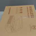 Vinyl Record Player Turntable with Built-in Bluetooth Receiver & 2 Stereo Speakers, 3 Speed 3 Size Portable Retro Record Player for Entertainment and Home Decoration (Brown)