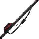 HUIOP Portable Fishing Case, 63" Folding Fishing Pole Holder, Large Capacity Rod Tackle Organizer Storage Bag (Red)